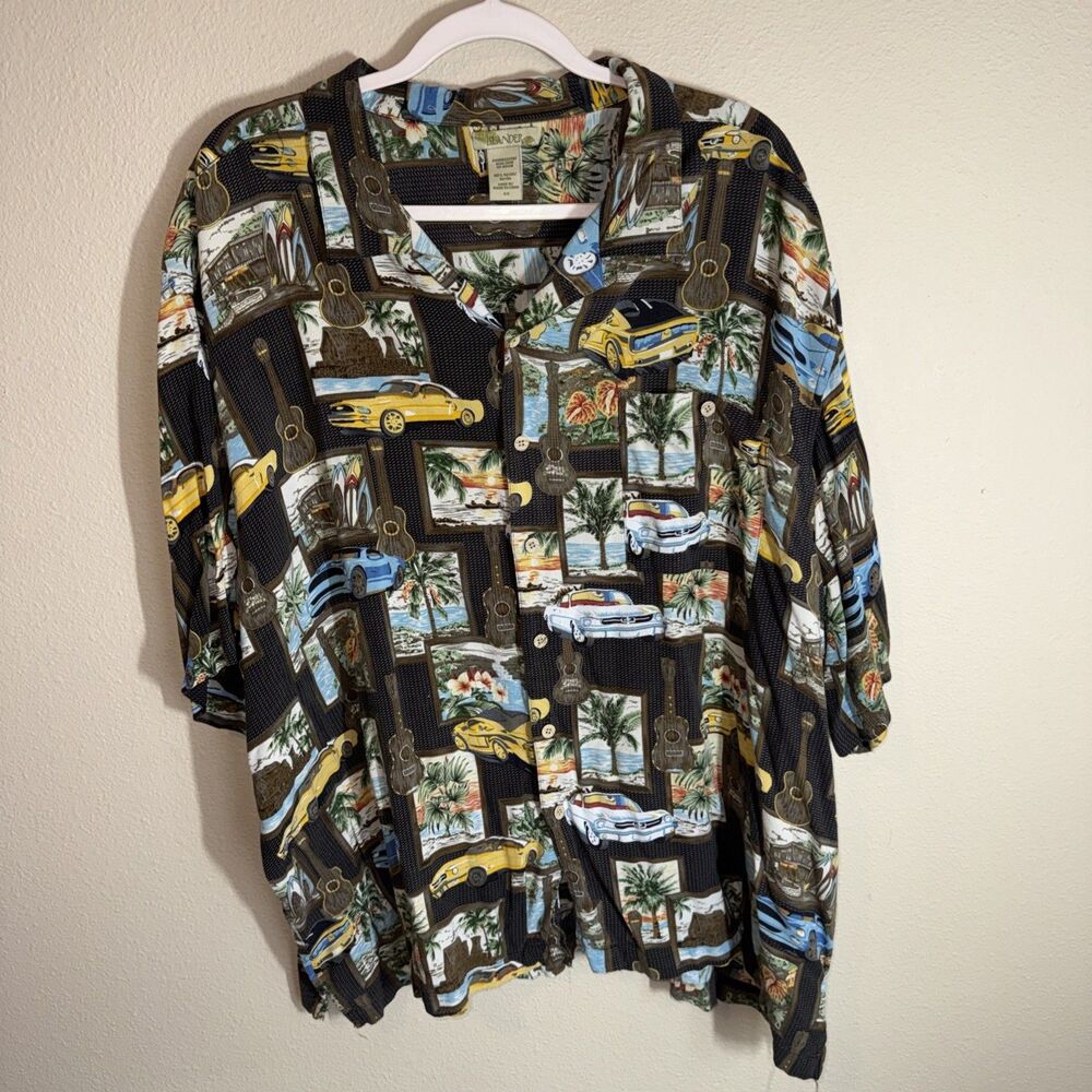Islander Men’s Hawaiian Shirt Brown Floral